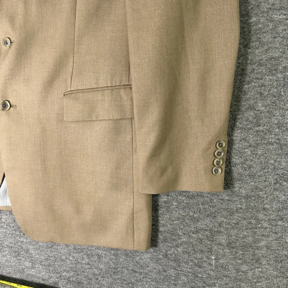 Croft & Barrow Sportcoat Mens 42L Reg Classic Fit Tan Brown 2 Button‎ Blazer